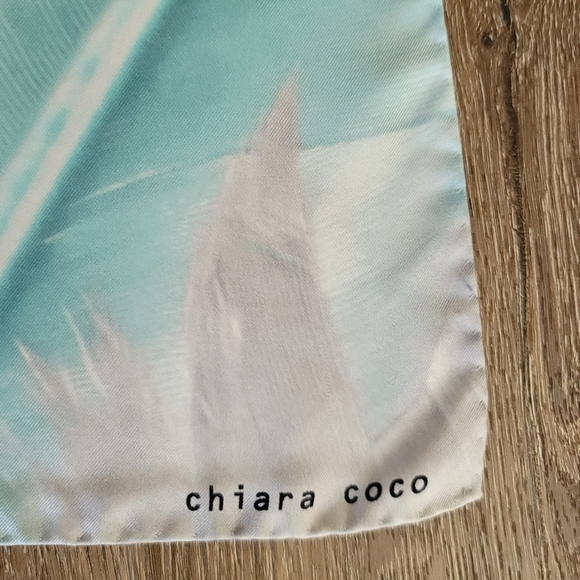 Chiara Coco Feather Scarf #807 - Picture 3 of 12